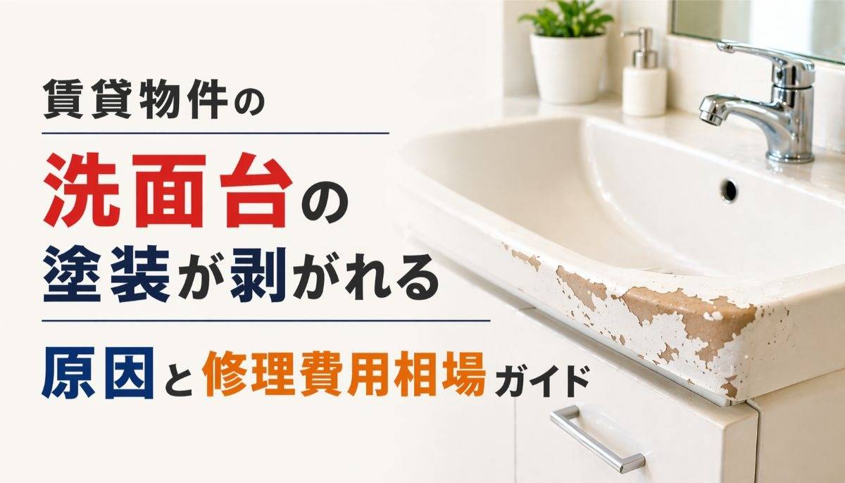 賃貸物件の洗面台の塗装が剥がれる原因と修理費用相場ガイド