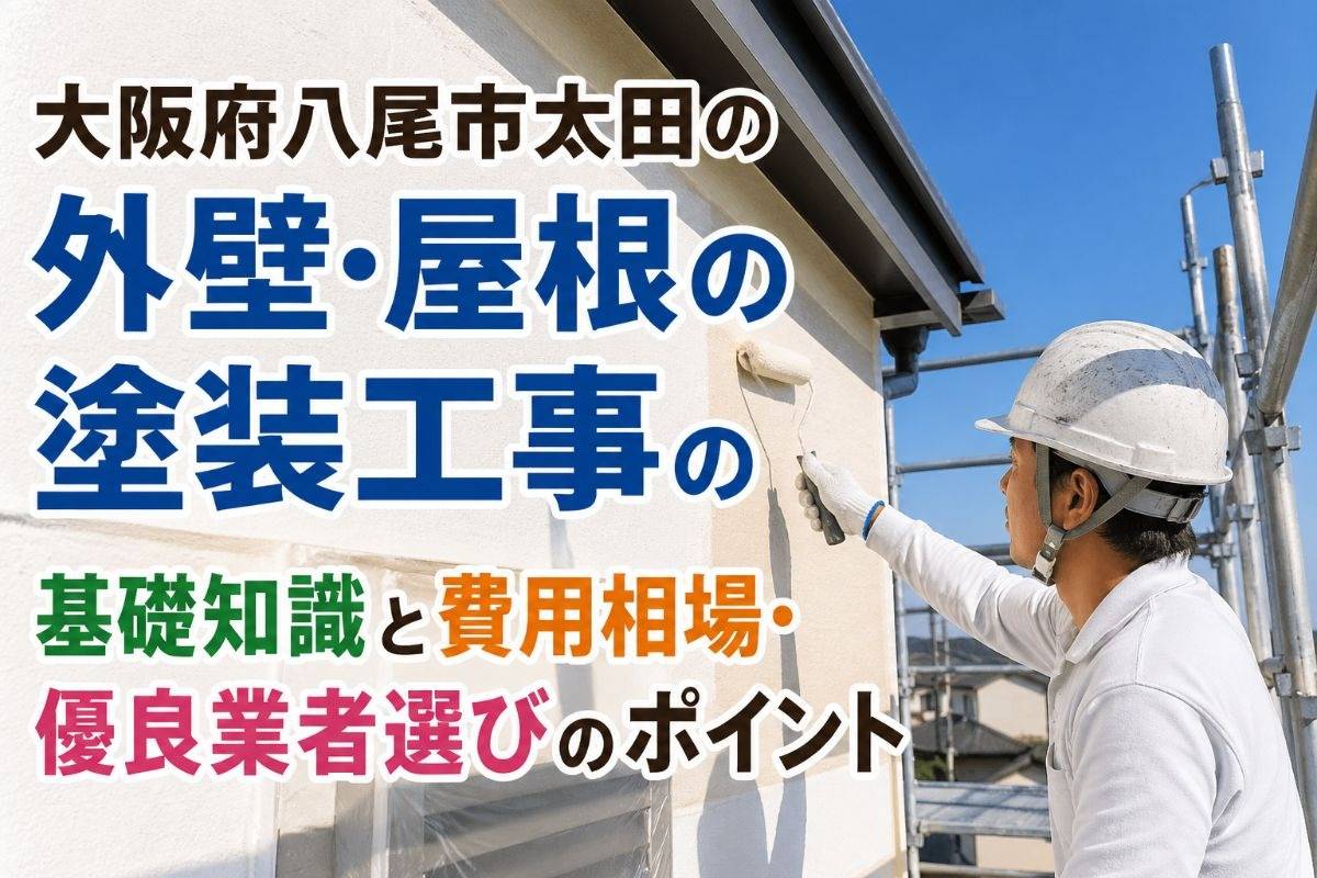 大阪府八尾市太田の外壁・屋根の塗装工事の基礎知識と費用相場・優良業者選びのポイント