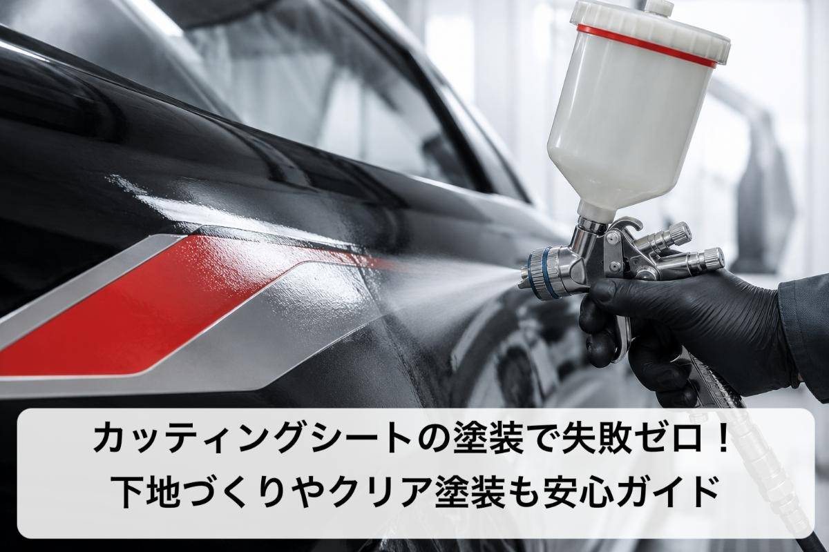 カッティングシートの塗装で失敗ゼロ!下地づくりやクリア塗装も安心ガイド