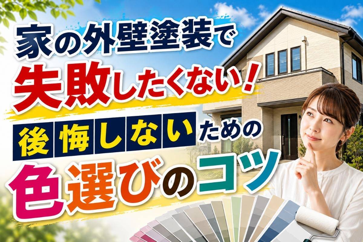 家の外壁塗装で失敗したくない!後悔しないための色選びのコツ