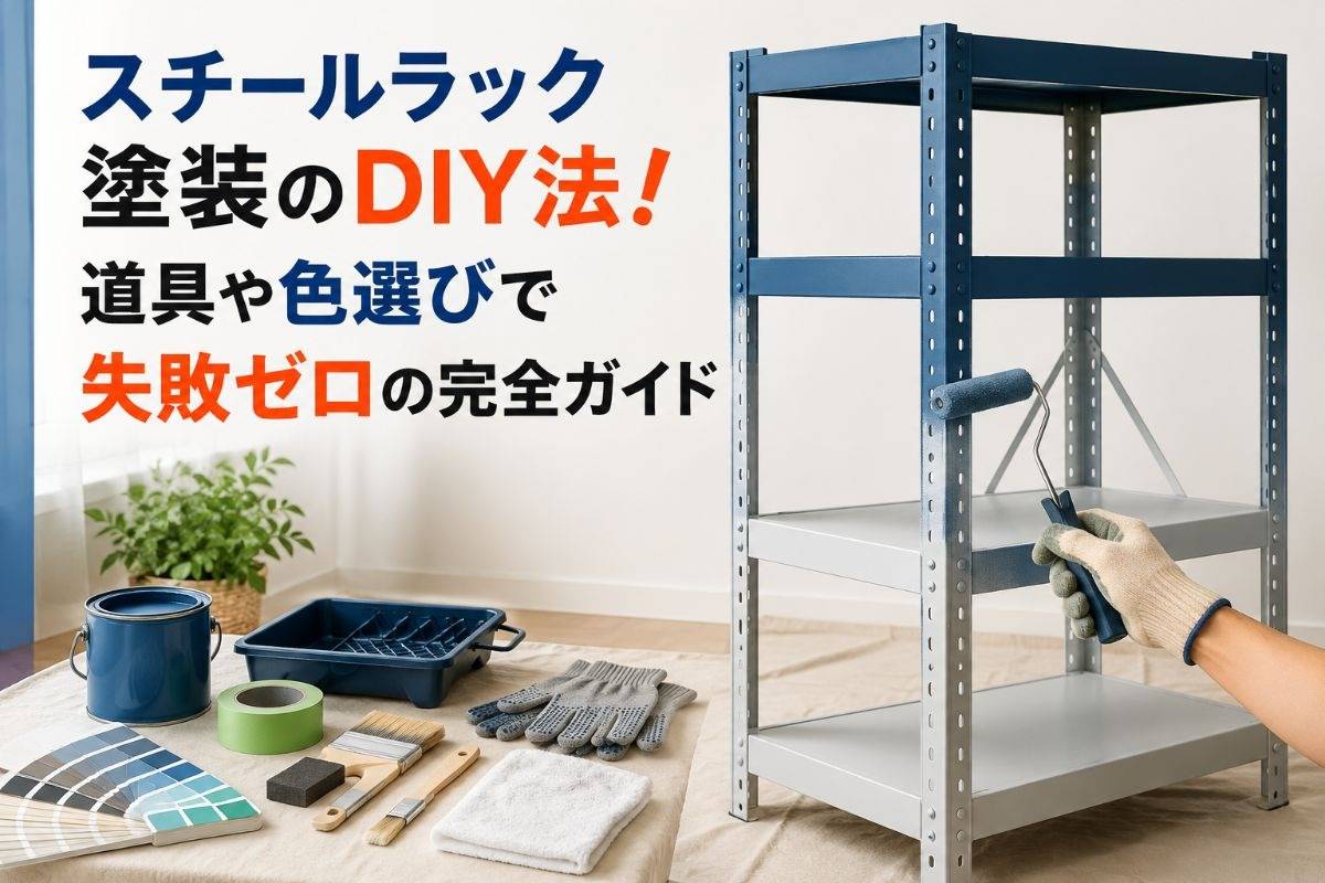 スチールラック塗装のDIY法!道具や色選びで失敗ゼロの完全ガイド